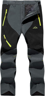 TACVASEN Men's Fleece Softshell Hiking Trousers